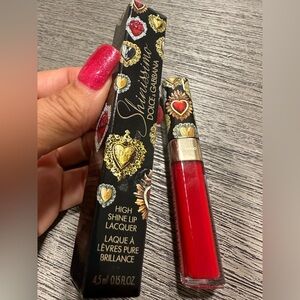 DOLCE & GABBANA New D&G SHINISSIMO #640 DGAMORE 4.5ml RED HIGH SHINE LIP LACQUER